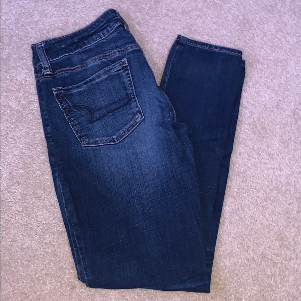 AE Dark Blue Skinny Jeans